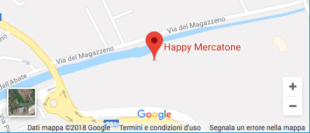 Cartina del negozio Happy Mercatone di Viareggio